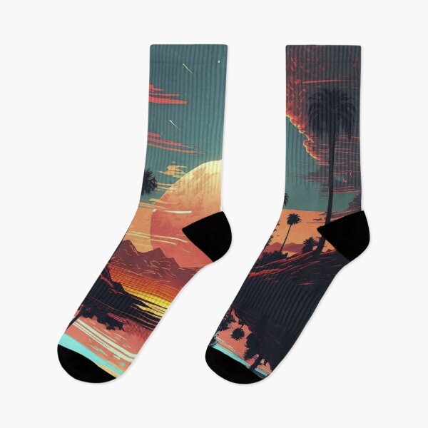 Item preview, 80s bit sunset Moon designed and sold by SymonBeen.