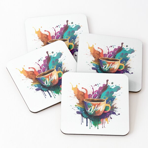 Item preview, Colorful Coffee Logo Design on a White Background designed and sold by EnzoZs.