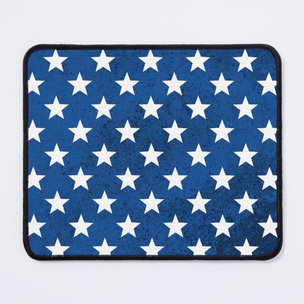 Item preview, White Stars on US Flag Blue Distressed Background designed and sold by Darcy777.