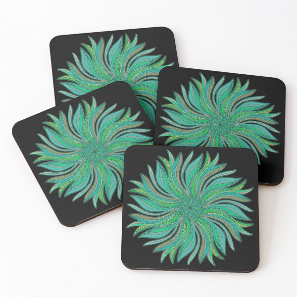 Item preview, Long leafed green Mandala designed and sold by DaveDanchuk.