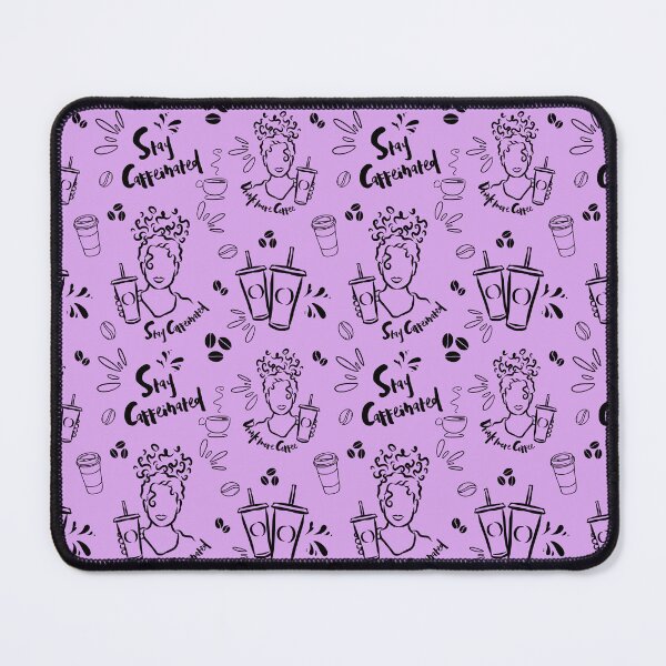 Item preview, Stay Caffeinated (Black) designed and sold by Curly-Cuties.