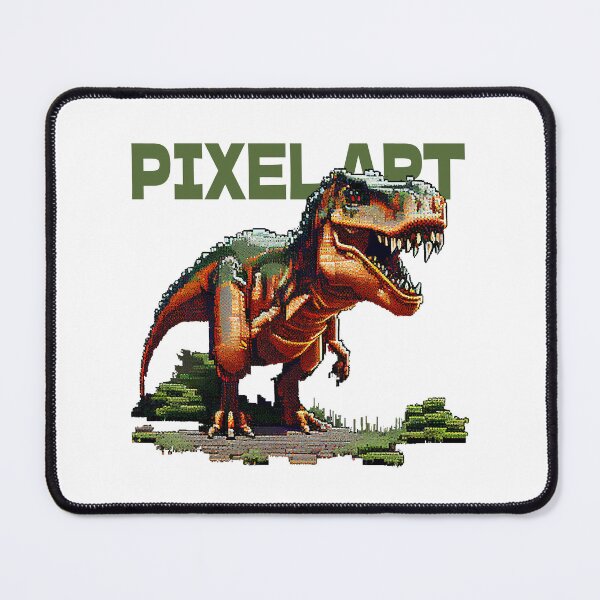 Item preview, Pixel Art dinosaur with funny cute decorative dinosaur for dinosaur lovers designed and sold by RSDESIGNSteam.