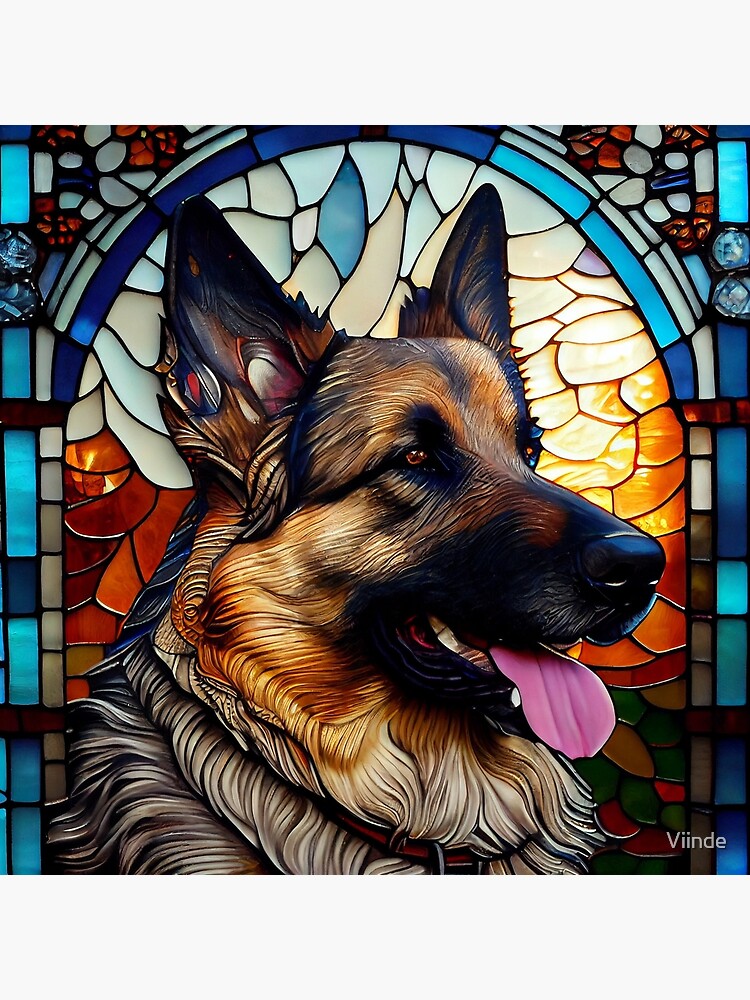 german-shepherd-dog-in-stained-glass-window-002-art-board-print-for-sale-by-viinde-redbubble