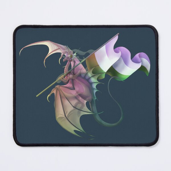 Item preview, Genderqueer Pride Dragon designed and sold by AppleJuiceFlood.