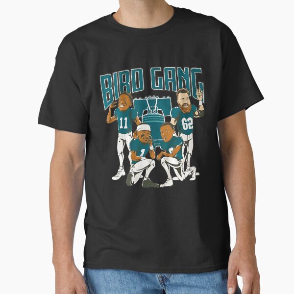Aperçu de l'œuvre BIRD GANG, LES EAGLES DE PHILADELPHIE, CHAMPIONS DU SUPER BOWL 2023 créée et vendue par 888digitalar.