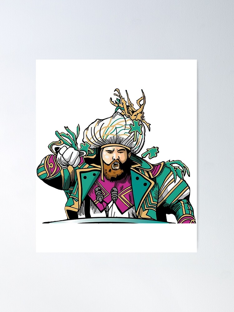 Jason Kelce Home Jersey Poster for Sale by designsheaven