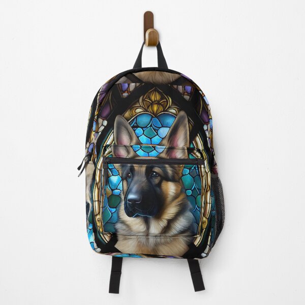 Item preview, German_Shepherd puppy in stained glass 001 designed and sold by Viinde.