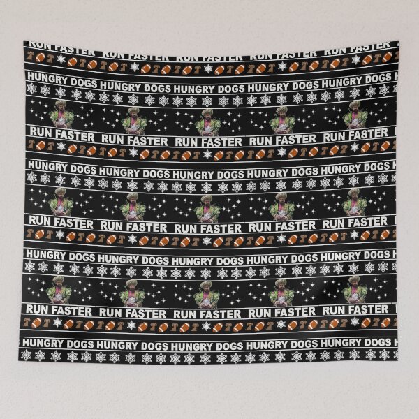 Item preview, Hungry Dogs Run Faster Ugly Sweater designed and sold by 888digitalar.