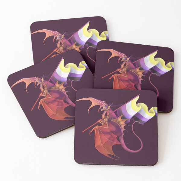 Item preview, Nonbinary Pride Dragon designed and sold by AppleJuiceFlood.