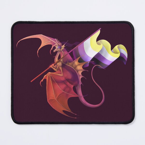 Item preview, Nonbinary Pride Dragon designed and sold by AppleJuiceFlood.