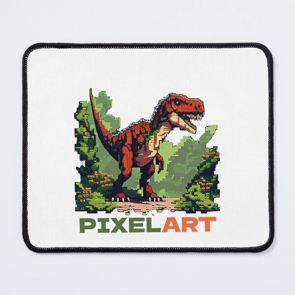 Item preview, Pixel Art dinosaur with funny cute decorative dinosaur for dinosaur lovers designed and sold by RSDESIGNSteam.