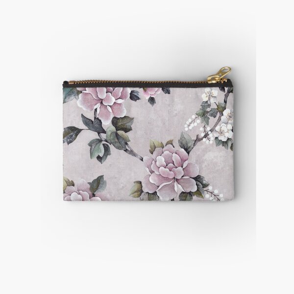 Artikelvorschau, Vintage Pfingstrose Chinoiserie - Steingrau entworfen und verkauft von Sarah Thorpe Designs .