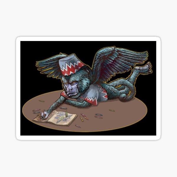 Wicked Witch's Emerald Flying Monkeys Sticker