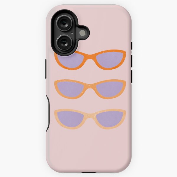 Orange and purple retro sunglasses iPhone Tough Case