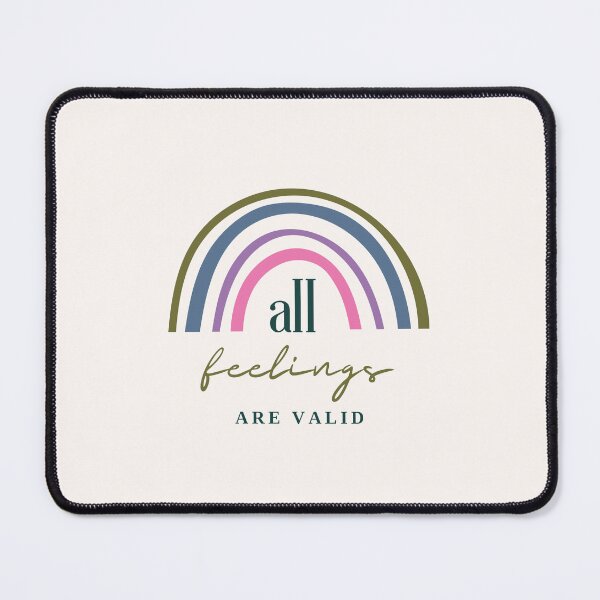 Item preview, ALL feelings are VALID designed and sold by successmom.