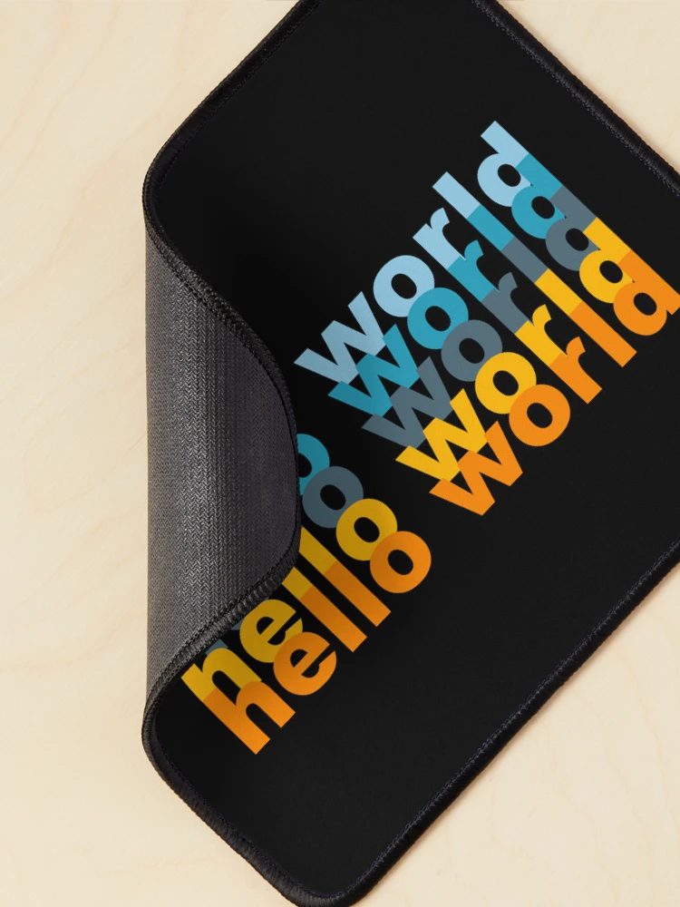 Thumbnail 2 of 5, Mouse Pad, Hello World Python Code designed and sold by FridPix.