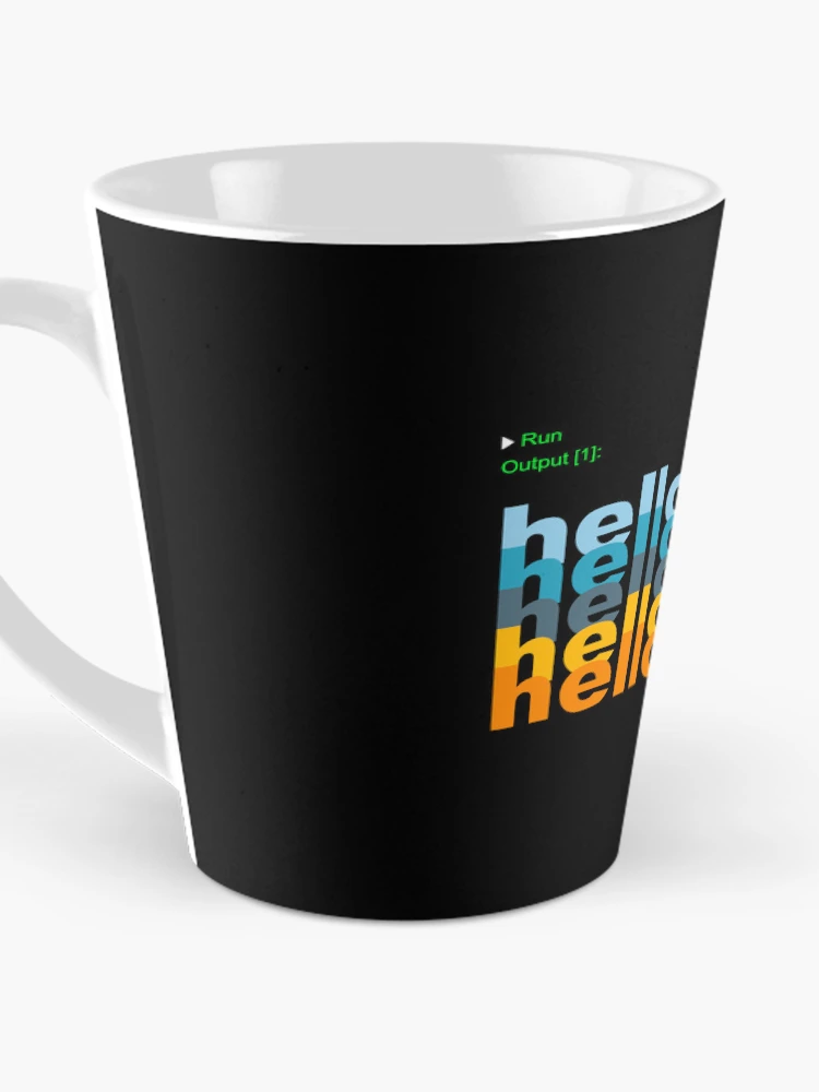 Thumbnail 3 of 4, Coffee Mug, Hello World Python Code designed and sold by FridPix.