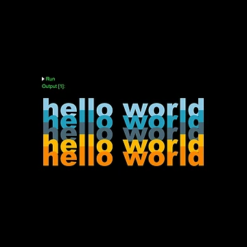Artwork thumbnail, Hello World Python Code by FridPix