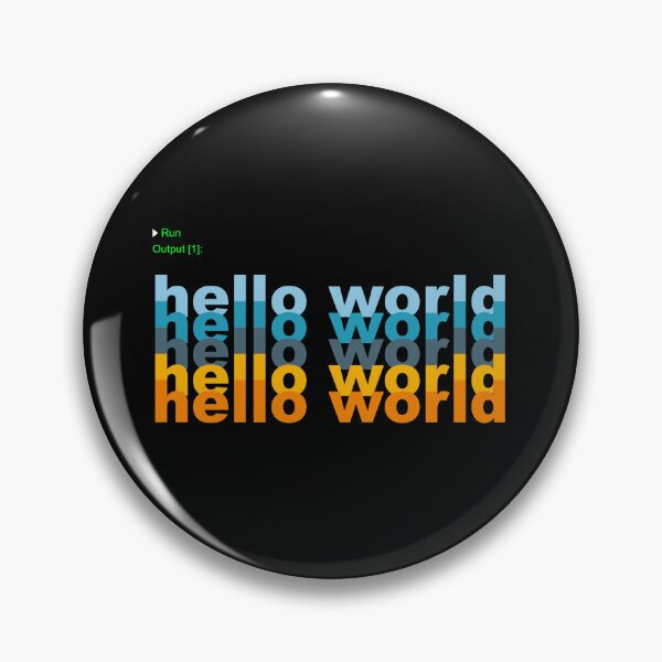 Item preview, Hello World Python Code designed and sold by FridPix.