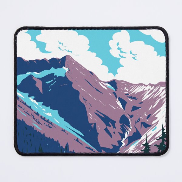 Item preview, Illecillewaet Glacier in Selkirk Mountains Glacier National Park in British Columbia Canada WPA Poster Art designed and sold by patrimonio.