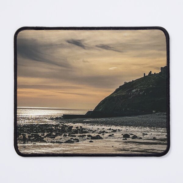 Item preview, Sunset at Criccieth Beach, North Wales designed and sold by WhereTheyWander.