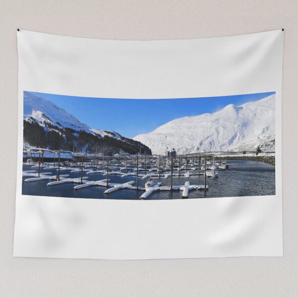 Item preview, Snowy harbour designed and sold by zumi.