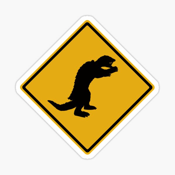 Item preview, 1965 Turtle Daikaiju Silhouette Road Sign designed and sold by Dalekboy.
