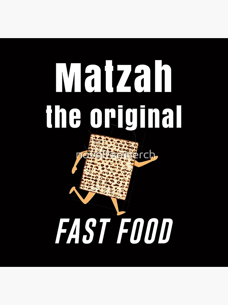 Thumbnail 4 of 4, Pillow, Funny Passover Seder, Matzah the Original Fast Food, Passover Gift, Pesach Design designed and sold by novelteemerch.