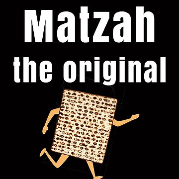 Artwork thumbnail, Funny Passover Seder, Matzah the Original Fast Food, Passover Gift, Pesach Design by novelteemerch