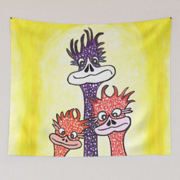 Item preview, The Emu Family designed and sold by VibrantArtwork.