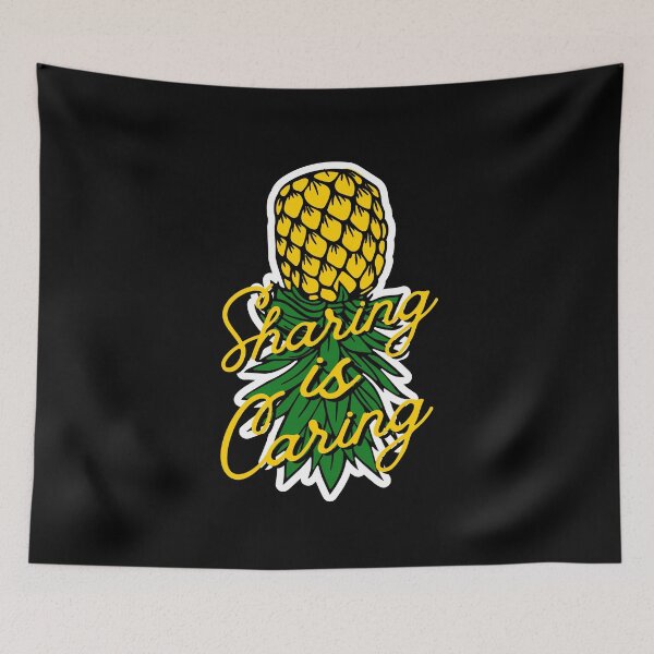 Item preview, Upside down pineapple swinger sticker designed and sold by Dunn Designs.