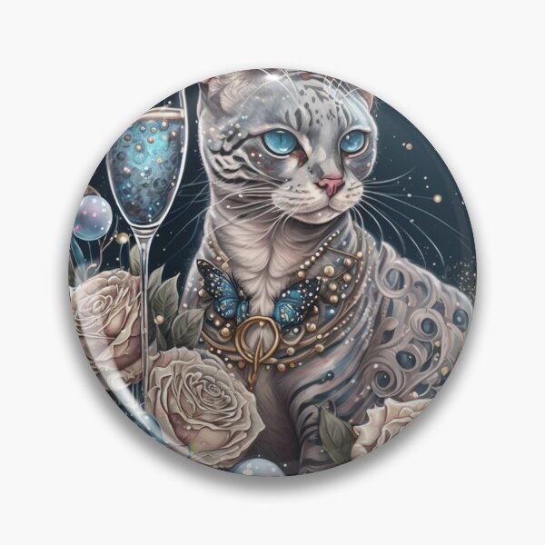 Item preview, White Bengal Cat Celebration designed and sold by Nocturne  Paws.
