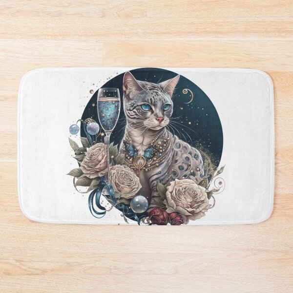 Item preview, Celebración del gato de Bengala blanco designed and sold by Nocturne Paws.