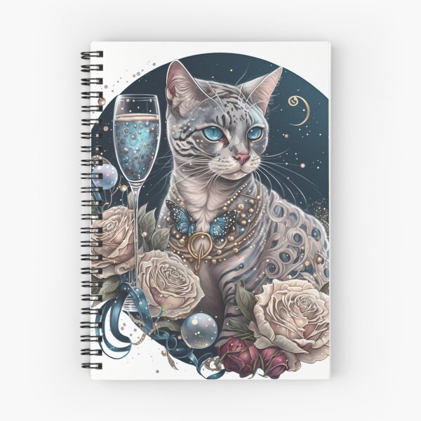 Item preview, White Bengal Cat Celebration designed and sold by Nocturne  Paws.