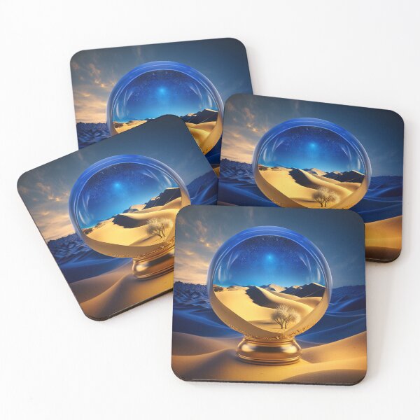 Item preview, Fantasy Landscape Art, Blue and Gold designed and sold by Fantasy Masterpiece.
