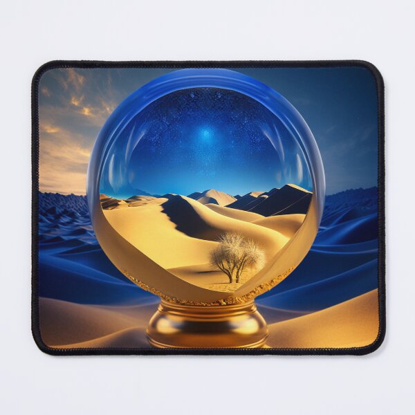 Item preview, Fantasy Landscape Art, Blue and Gold designed and sold by Fantasy Masterpiece.