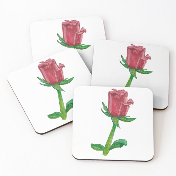Item preview, Red rose in gouache designed and sold by altairaleon.