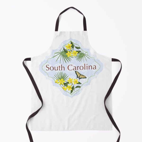 Item preview, South Carolina State Pride | South Carolina flower Jessamine | US State Collection State Icon Illustration | travel tracker Sabal Palmetto monarch designed and sold by JourneyHomeMade.