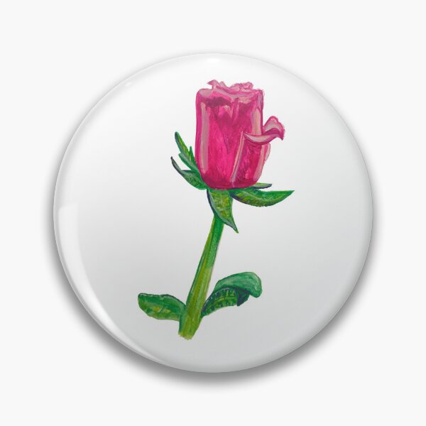 Item preview, Pink rose in gouache designed and sold by altairaleon.