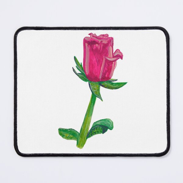 Item preview, Pink rose in gouache designed and sold by altairaleon.
