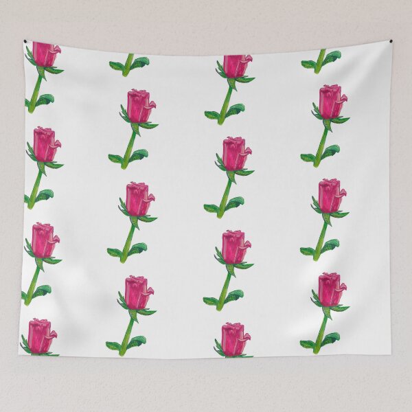 Item preview, Pink rose in gouache designed and sold by altairaleon.