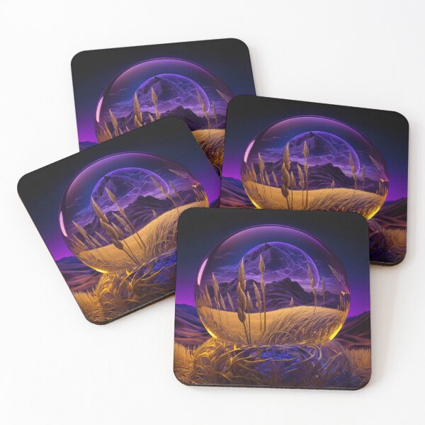 Item preview, Fantasy Landscape Art, Purple Mountains designed and sold by Fantasy Masterpiece.
