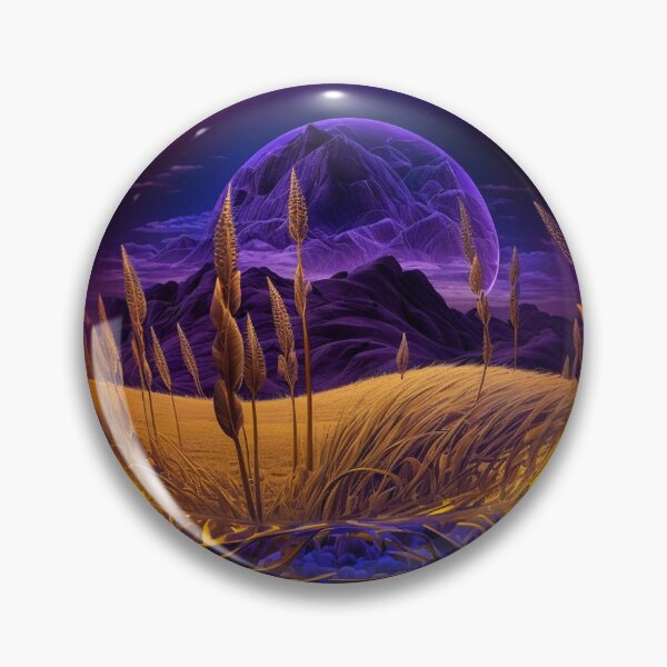 Item preview, Fantasy Landscape Art, Purple Mountains designed and sold by Fantasy Masterpiece.