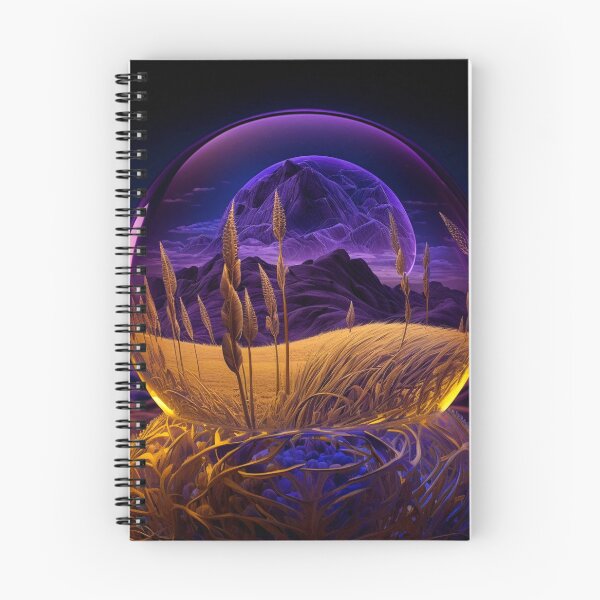 Item preview, Fantasy Landscape Art, Purple Mountains designed and sold by Fantasy Masterpiece.