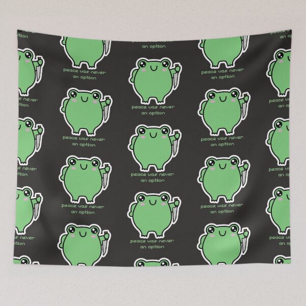 Item preview, Peace Was Never An Option Frog designed and sold by Arcane Orchid.