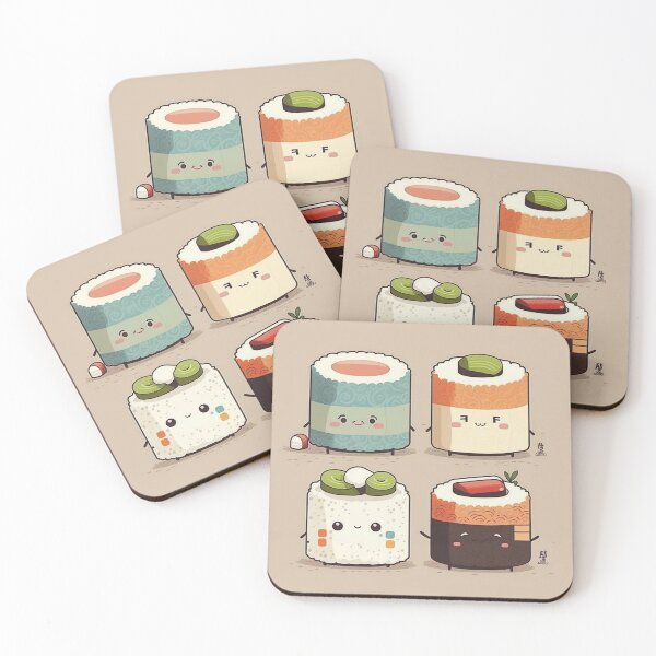 Item preview, Cute Sushi Rolls designed and sold by LinearDimension.