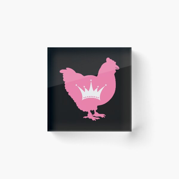 Item preview, Chicken Lover - LGBTQ Drag Pride Flag Heart 02 black and pink designed and sold by Puddmuppy.