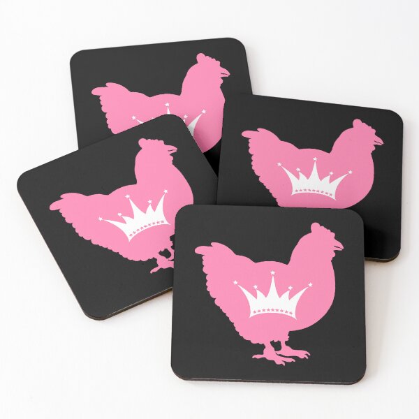 Item preview, Chicken Lover - LGBTQ Drag Pride Flag Heart 02 black and pink designed and sold by Puddmuppy.