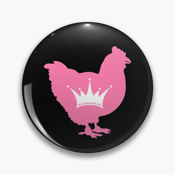Item preview, Chicken Lover - LGBTQ Drag Pride Flag Heart 02 black and pink designed and sold by Puddmuppy.