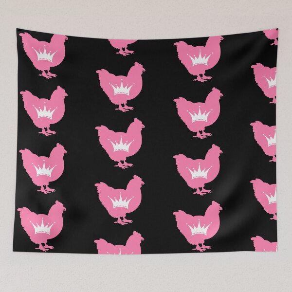 Item preview, Chicken Lover - LGBTQ Drag Pride Flag Heart 02 black and pink designed and sold by Puddmuppy.